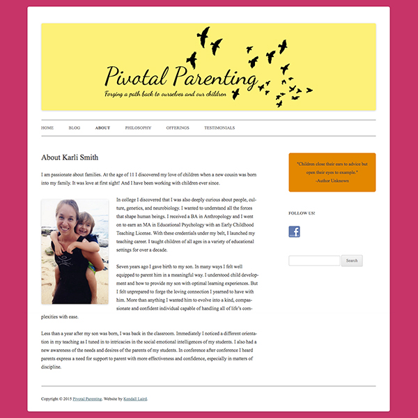 Pivotal Parenting website